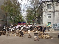 Sloviansk-barricade